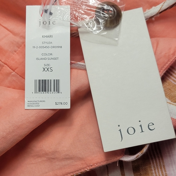 NWT Joie Khari Linen Island Sunset Dress - Picture 9 of 12